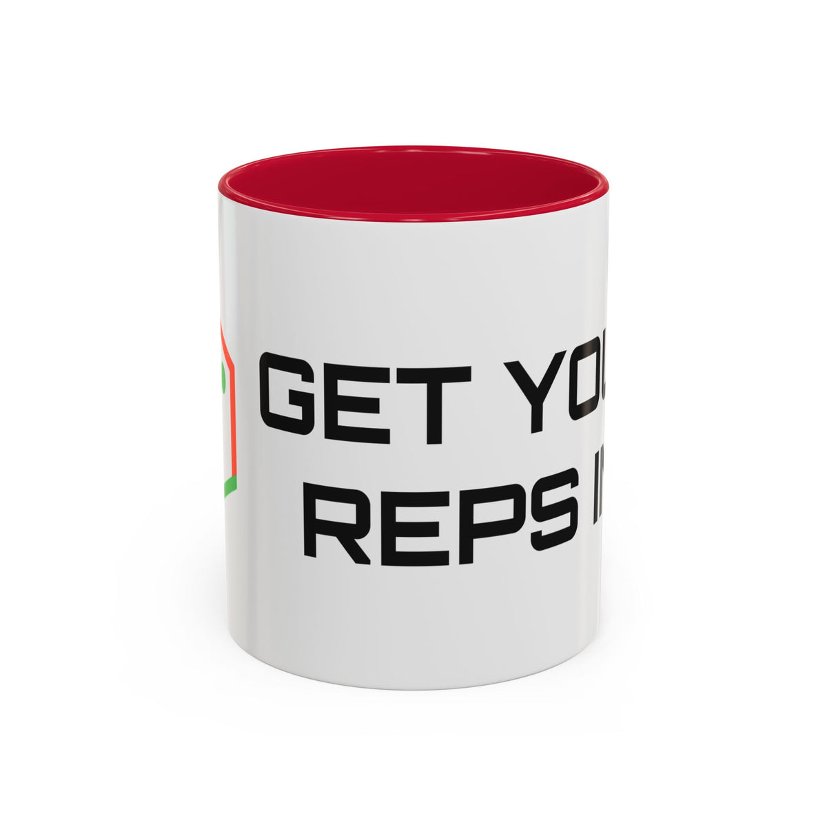 AlgoBox Mug — "Get your reps in." (Red)
